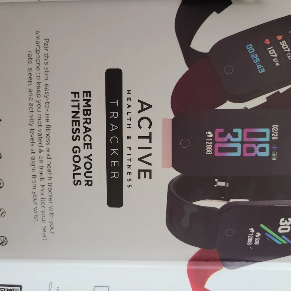 iTouch Active Smartwatch with Colorful Tie-Dye Band